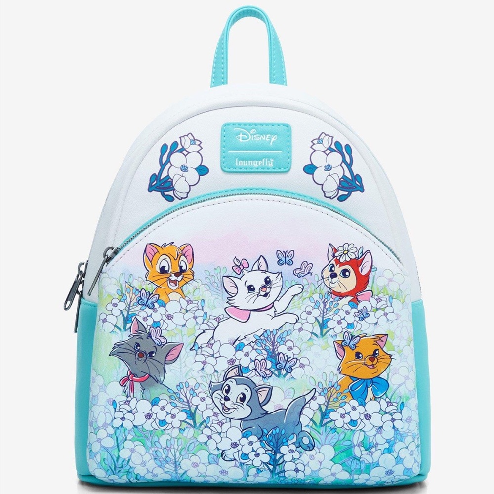 Disney loungefly cats flowers mini backpack